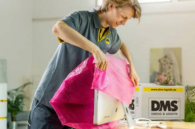 Verpackung Computer für Umzug